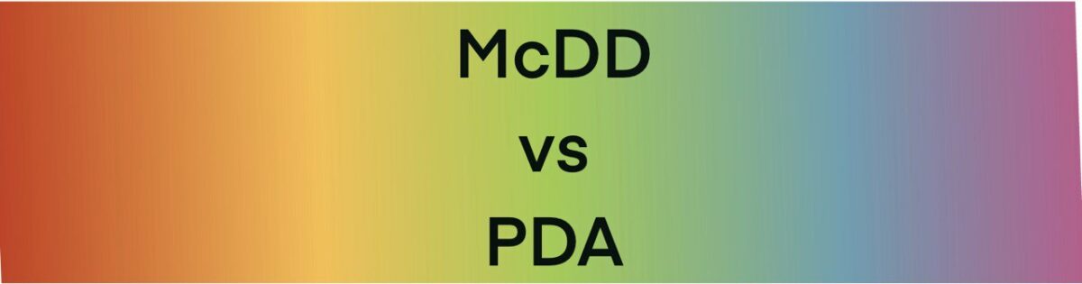 Wat is het verschil tussen McDD, autisme en PDA